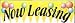 3' x 10' Now Leasing Banner