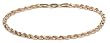 14k Yellow Gold 4mm Diamond-Cut Rope Bracelet, 8"