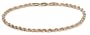 14k Yellow Gold 4mm Diamond-Cut Rope Bracelet, 8"