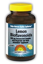 Nature's Life Bioflavonoids Tablets, Lemon, 500 Mg, 100 Count