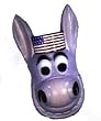 Adult Democrat Donkey Mascot Halloween Political Mask