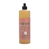 Mrs. Meyers Clean Day Dish Soap, Geranium, Case of 6 - 16 Ounce Bottles (96 Ounces)