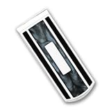 Silver-plated & Rhodium Black & Grey Colored Money Clip