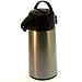 Thermos Push Button Pump Pot Glass Liner/Metallic Grey Finish 1.9L
