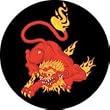 MOTLEY CRUE - Dragon - Large Button / Pin
