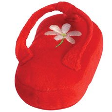 Zanies PURPLE Fun Flops Flip Flop Shoe Plush Dog Toy at THE REGAL DOG