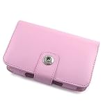 Pink Leather Case for Creative Zen Vision Mp3 Player 30GB