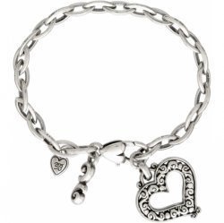Click here to buy Brighton Collectibles Love Ya Heart Charm Bracelet.