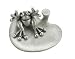 Mini Bullfrog with Lily Pad Figurine