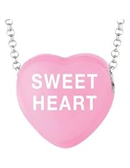 Sweethearts Enamel "Sweet Heart" Heart on 16" Necklace Pendant with Gift Box