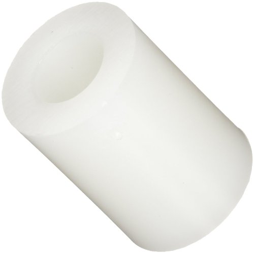 Round Off-White Nylon 6/6 Spacer 1/4 OD x .115 ID x 1/2 Length (Pack of 100)