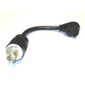GenTran 10 3 NEMA L14-30 Male To RV TT-30 Female RV Generator Adapter #RJB1430RV by 