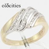 14K Yellow & White Gold Diamond Ring - OldCities Estate Jewelry