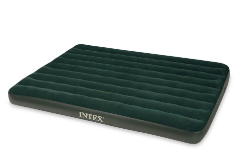 Intex Queen Prestige Downy Airbed with Hand Held Battery Pump