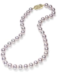 8.5x9mm Collection Quality Japanese Akoya cultured pearl necklace 18"