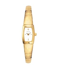 Bulova Ladies Gold-Tone Bracelet Watch #97V01 by Bulova