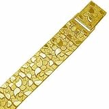 14kt Yellow Gold Smart Nugget Men's Bracelet