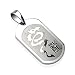 Spikes 316L Stainless Steel Chinese Dragon Dog Tag Pendant