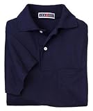 JERZEES - Jersey Knit Sport Shirt with Pocket with SpotShield True Navy-M