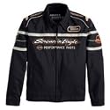 Harley-Davidson® Men's Black Bird Jacket. Water-resistant cotton/nylon. Embroidered graphics. 98298-08VM