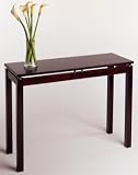 Linea Console / Hall Table with Chrome Accent