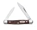 Case Cutlery 083 Case Pen Pocket Knife with Stainless Steel Blades, Brown Synthetic