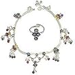 Anklets Silver Toe Ring Pair - Mother's Day Gift 76 gms.10.25 inches