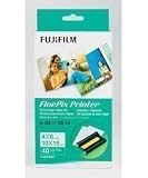 FUJI Photo Paper Pack - 4x6 format - 120 sheets with 3 ink cartridges For Fuji printers FinePix QS-7, FinePix QS-70 Printer paper *** BUY 2 GET 3 ***