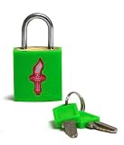 from Safe Skies LLC SAFE SKIES TSA Padlock Single - NEON GREEN Model 81b