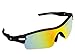 poshei P03 Polarized Sunglasses with 5 Set Lenses for Biking Fishing Driving