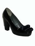 MARC JACOBS Black Patent Pump w/ Balls MJ9042