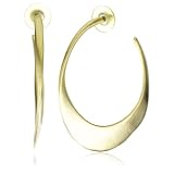 Clara Kasavina Polished Gold-Plated Hoop Earri