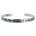 Sterling Silver "Believe" Bangle Bracelet