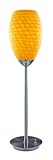 Lite Source LS-20811PS/YLW Yelena Table Lamp, Polished Steel with Yellow Glass Shade