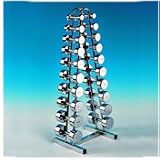 Marcy Chrome 1-10kg Dumbbell Set with Stand
