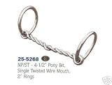 Weaver Twisted Wire Snaffle Mouth Bit Stainless Pony Tack