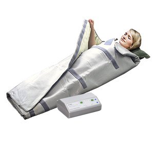 INFRARED SAUNA WRAP : Low voltage full-enclosure infrared sauna wrap featuring 2 simultaneously controlled heating zones for upper and lower body. Sturdy and able to handle heavy usage not only at home, but at spas, weight loss centers, and beauty salons.