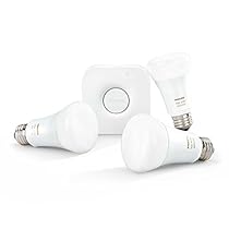 Philips Hue 464495 White and Color Ambiance A19 Starter  Kit - 3rd Generation with Richer Colors
