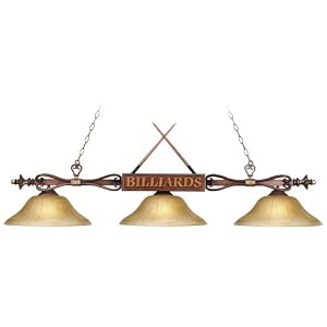 Designer Classics Billiards Island and Pool Table Light by Landmark