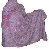 Jamawar Wool Shawl Scarf Jacquard Design Womens Clothes 80 x 40 (jmwr672)