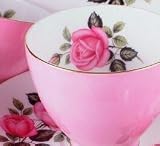 Adderley H882 Pink Roses Cake Plate
