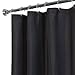 DINY Bath Elements Heavy Duty Magnetized Shower Curtain Liner Mildew Resistant (Black)