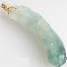 14K Yellow Gold & Hand Carved Jade Pendant