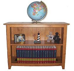 Jackson Bookcase with Globe in Classic Blue Ocean Style (Blue Ocean) (43.5