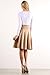 Simlu Womens White Short Cropped Top, Cheap Summer Top with Long Sleeves, White, Medium