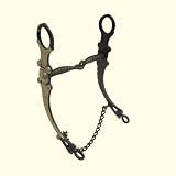 Black Snaffle w/Engraved Cheeks Bit