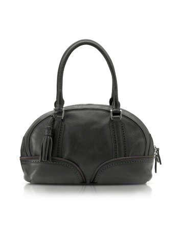 Pineider 1774 Calfskin Skittle bag Black