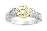 1 STONE ROUND CUBIC ZIRCONIA RING