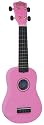 Mahalo U-30PK Painted Economy Soprano Ukulele in Pink with Matching Bag
