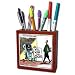 Londons Times Funny Computer Cartoons - COMPUTER BEGGING - Tile Pen Holders-5 inch tile pen holder